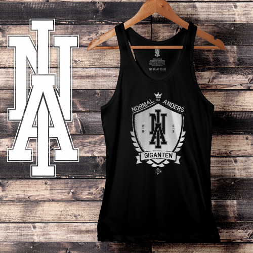 Normal Ist Anders: Schwarzes Tank Top mit Logo (Artwork)